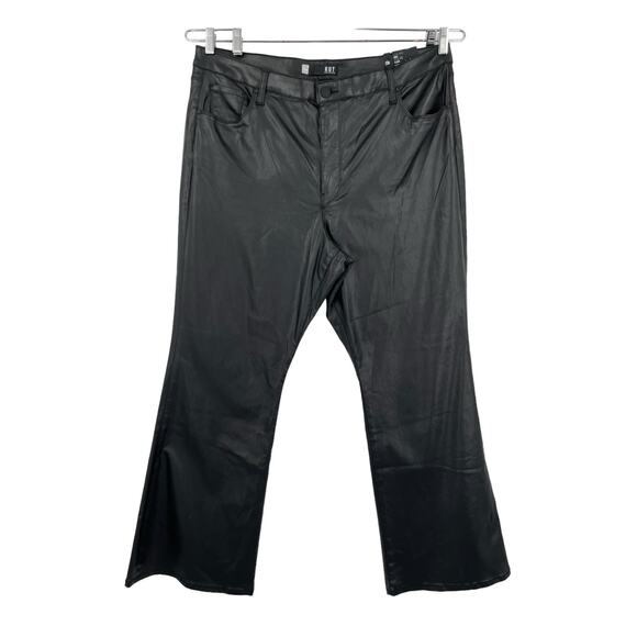 Kut the Kloth Ana High Rise FAB AB Flare black coated size 22W - Picture 1 of 5
